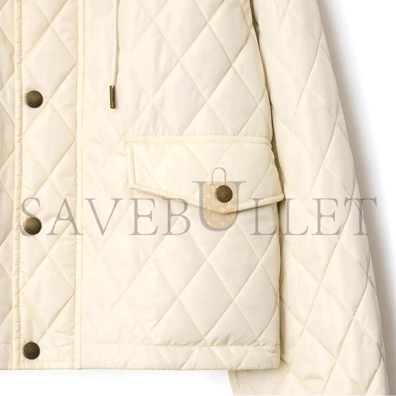 BURBERRY CROPPED NYLON QUILTED JACKET WITH HOOD 81103271 BURBERRY CROPPED NYLON QUILTED JACKET WITH HOOD 81103271